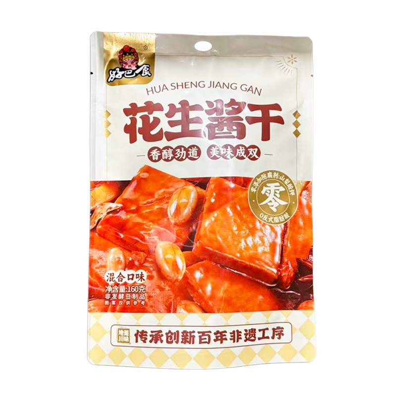 DJY打酱油好巴食 花生酱干 混合口味 160g