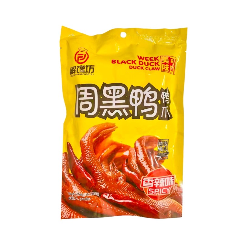 DJY打酱油解馋坊 周黑鸭鸭爪 香辣味 105g
