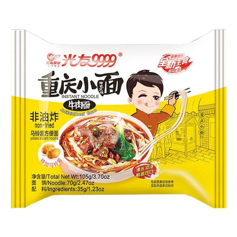 DJY打酱油光友 重庆小面牛肉面袋装 105g