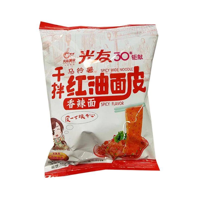 DJY打酱油光友 红油面皮香辣味袋装 95g