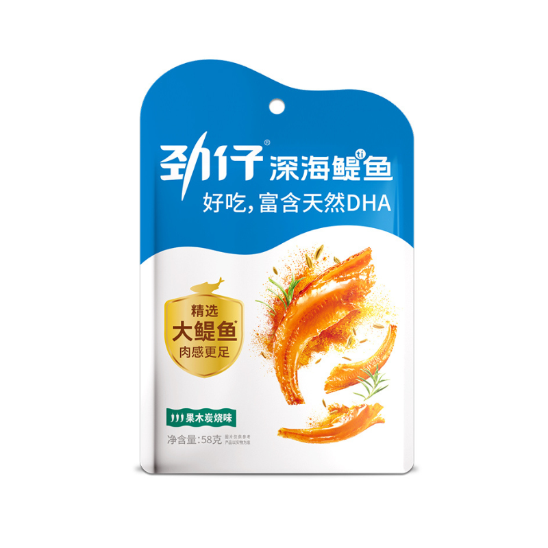 DJY打酱油劲仔 深海鳀鱼 果木炭烧味 58g