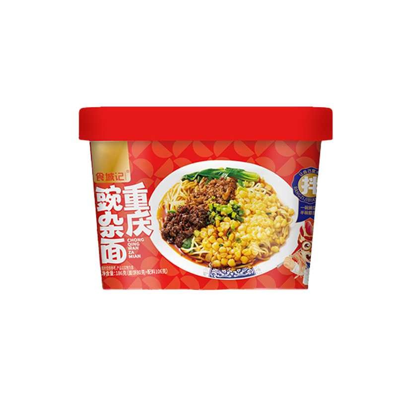 DJY打酱油食城记 重庆豌杂面桶装 186g
