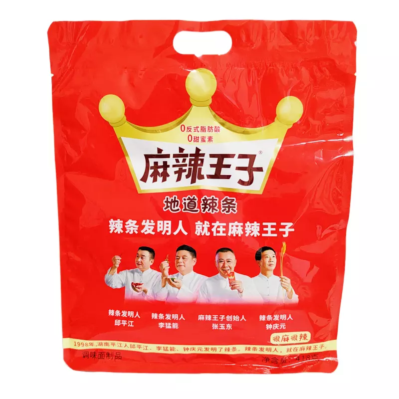DJY打酱油麻辣王子 辣条很麻很辣味 418g