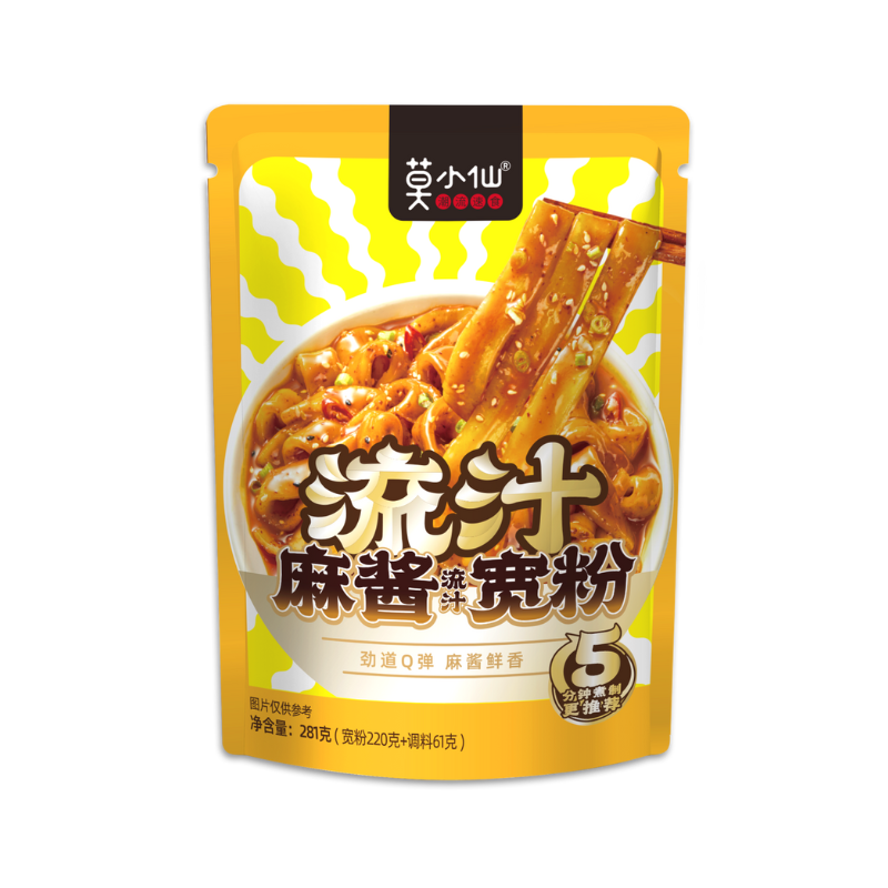 DJY打酱油莫小仙 麻酱流汁宽粉 281g