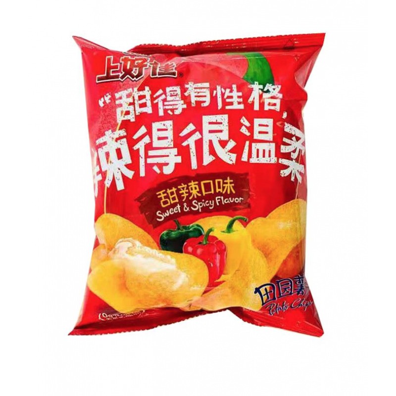 DJY打酱油上好佳 田园薯片 甜辣味 50g
