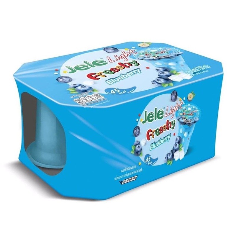 DJY打酱油捷乐 清新果冻轻盈果冻 蓝莓 125g*6