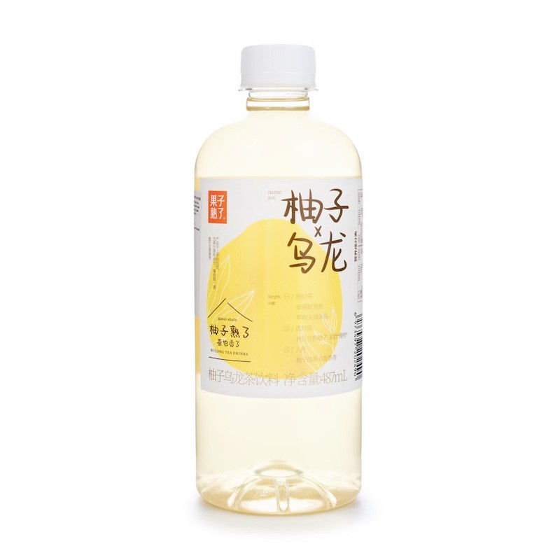 DJY打酱油果子熟了 柚子乌龙茶饮料 487ml