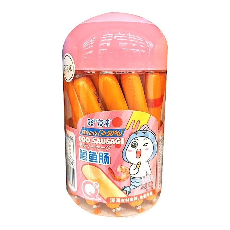 DJY打酱油超友味 鳕鱼肠爽滑鲜虾味 270g