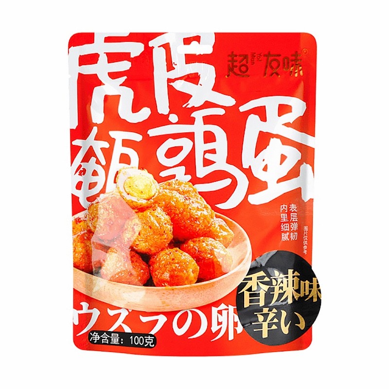 DJY打酱油超友味 虎皮鹌鹑蛋香辣味 100g