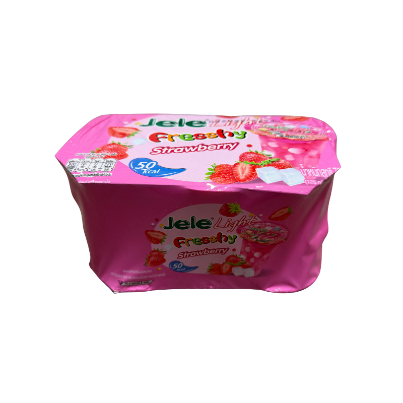 DJY打酱油捷乐 清新果冻轻盈果冻 草莓 125g*6