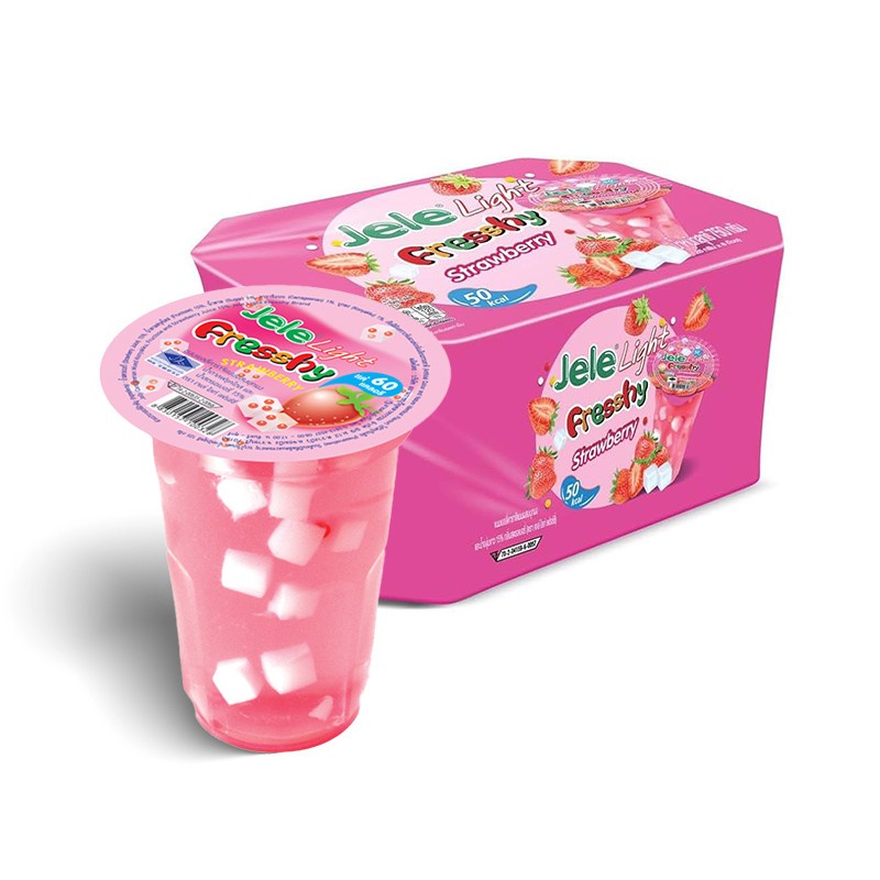 DJY打酱油捷乐 清新果冻轻盈果冻 草莓 125g*6