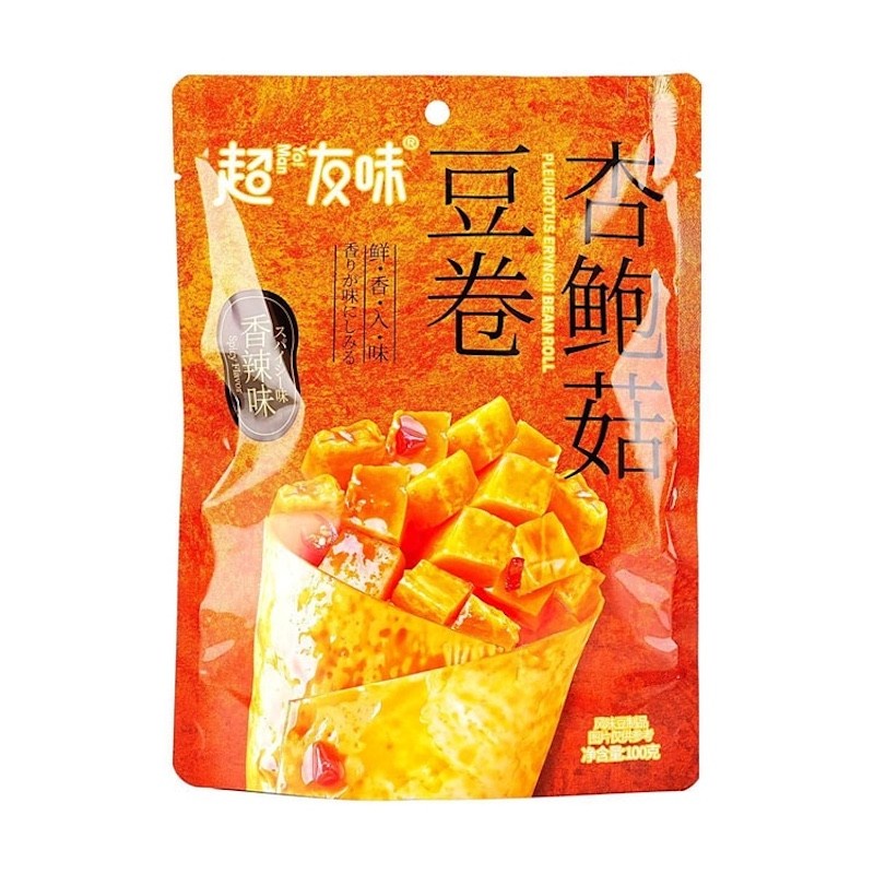 DJY打酱油超友味 杏鲍菇豆卷 香辣味 100g