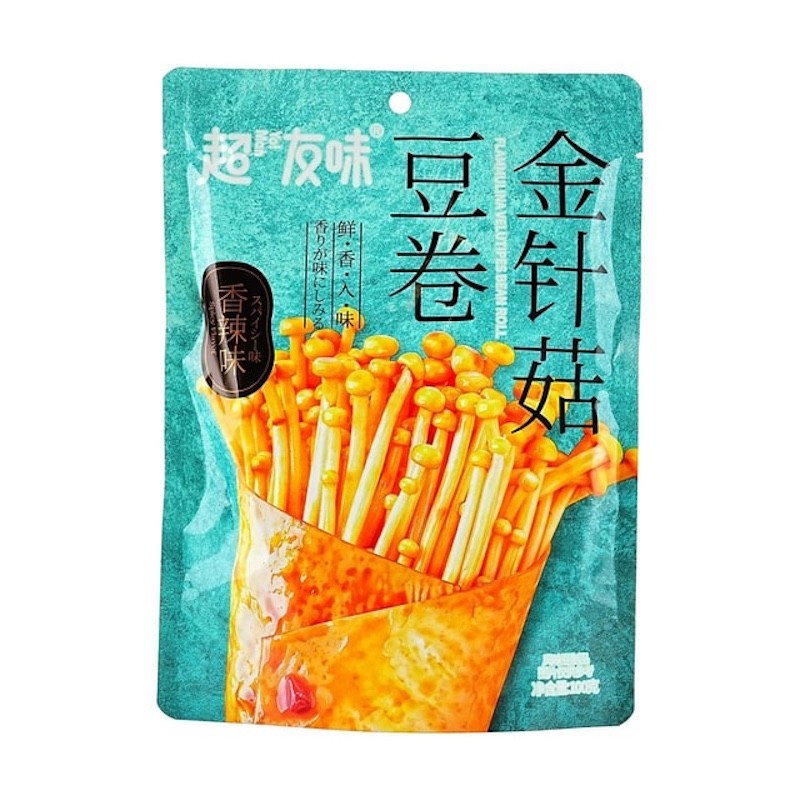 DJY打酱油超友味 金针菇豆卷 香辣味 100g