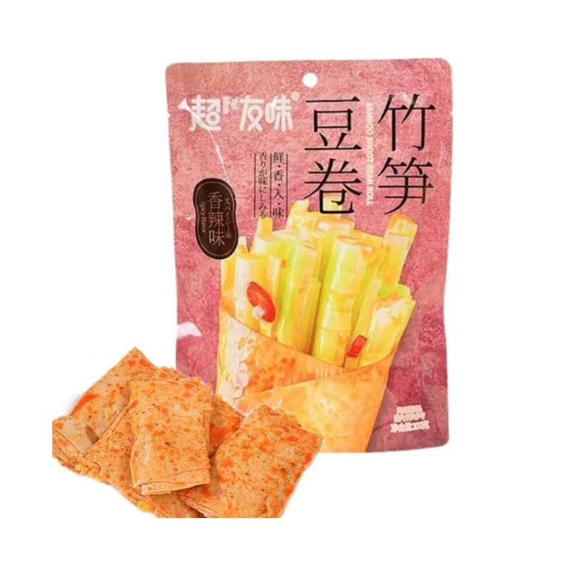 DJY打酱油超友味 竹笋豆卷 香辣味 100g