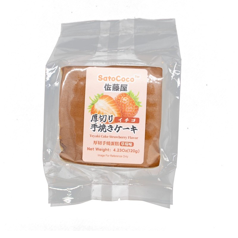 DJY打酱油佐藤屋 厚切手烧蛋糕 草莓味 120g