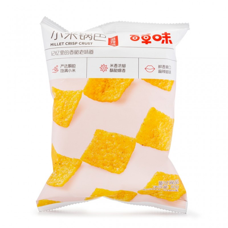 DJY打酱油百草味 小米锅巴 麻辣味 80g