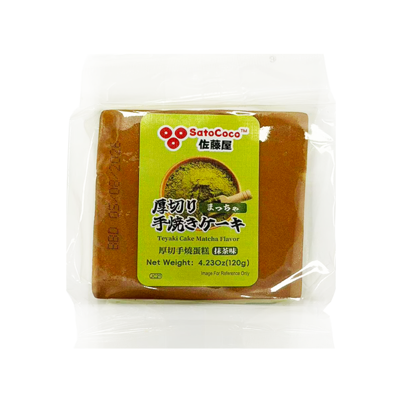 DJY打酱油佐藤屋 厚切手烧蛋糕 抹茶味 120g