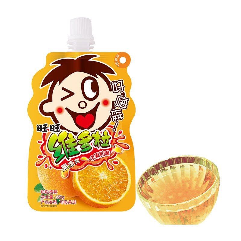 DJY打酱油旺旺 维多粒果冻爽 粒粒橙 150g