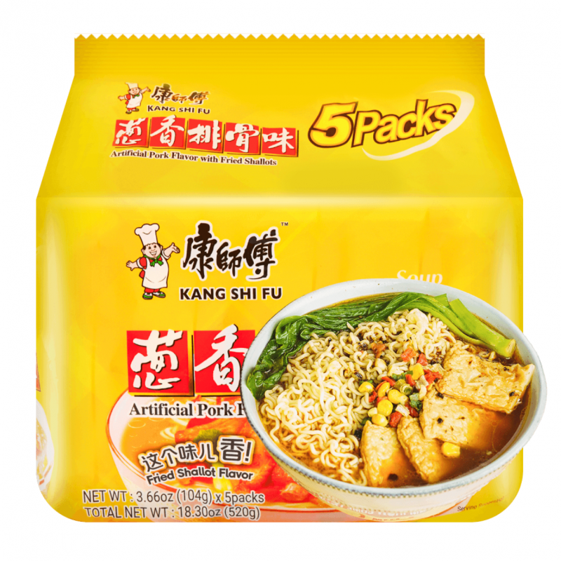 DJY打酱油康师傅 葱香排骨面5连包 104g*5