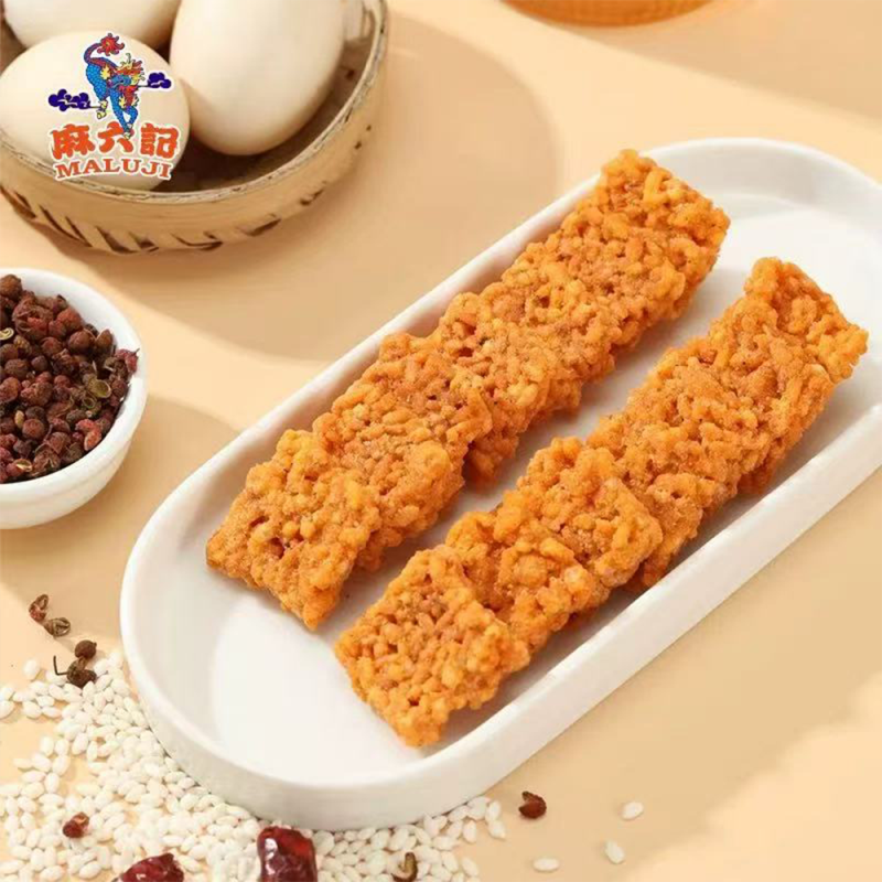 DJY打酱油麻六记 咸蛋黄糯米锅巴 蟹香蛋黄味 150g