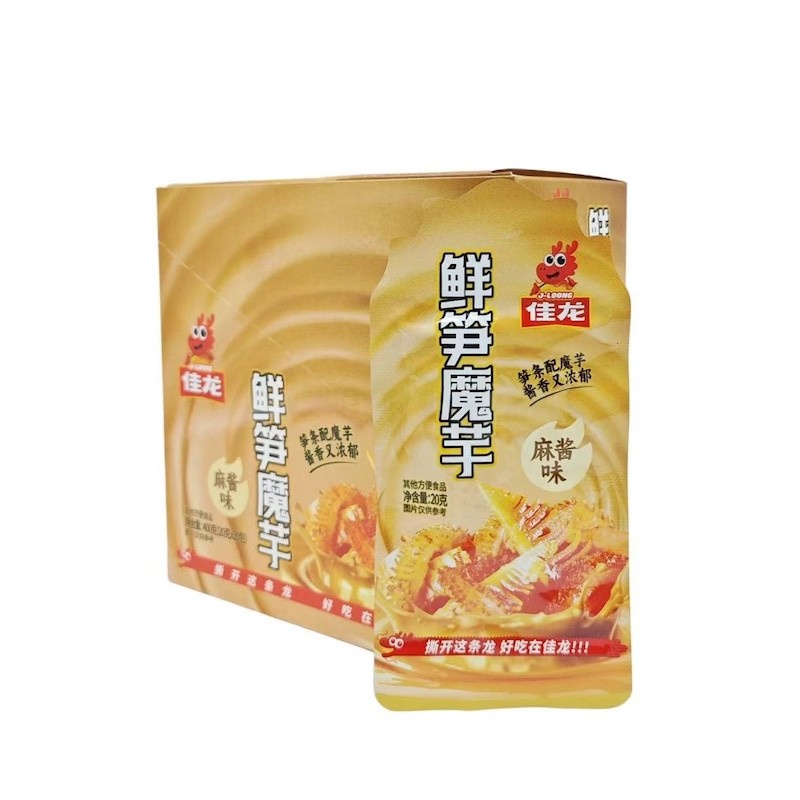 DJY打酱油佳龙 鲜笋魔芋麻酱味 20g*20