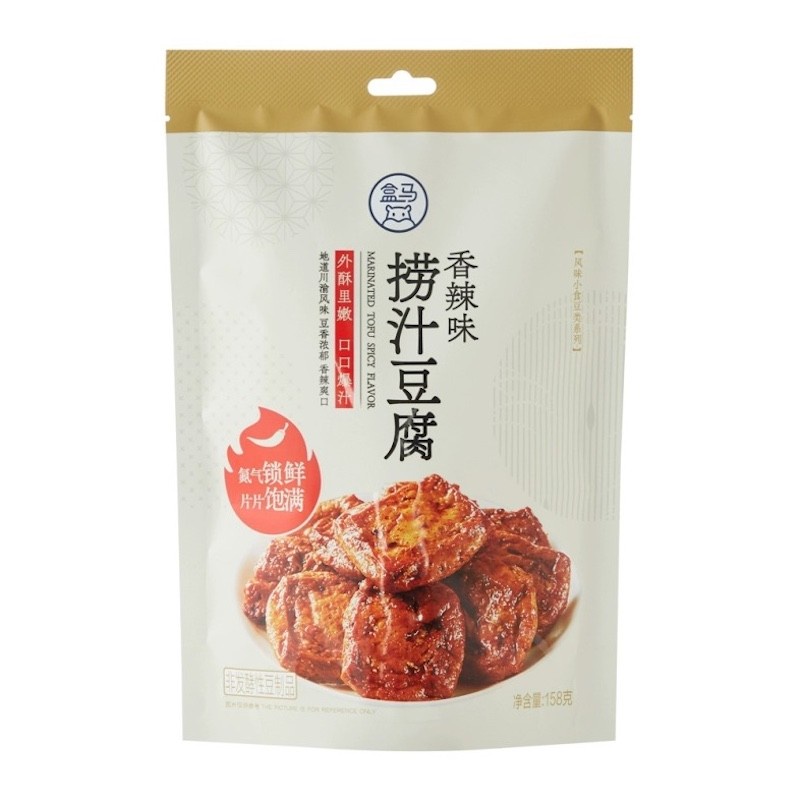 DJY打酱油盒马 捞汁豆腐(香辣味) 158g