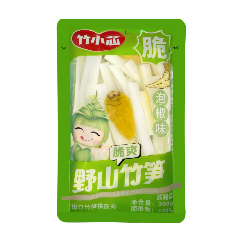 DJY打酱油竹芯 泡椒手切笋条 300g