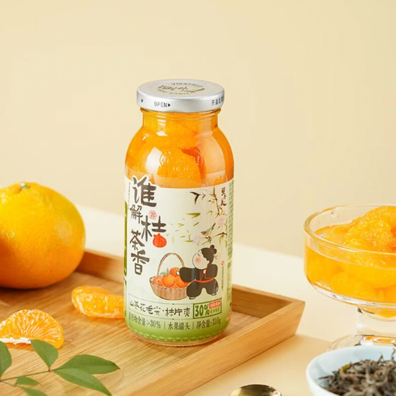 DJY打酱油辣妹子 山茶花毛尖桔片爽 310g