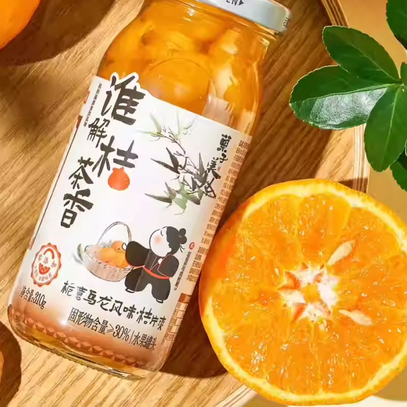 DJY打酱油辣妹子 栀意乌龙桔片爽 310g