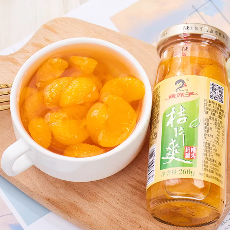 DJY打酱油辣妹子 桔片爽 260g