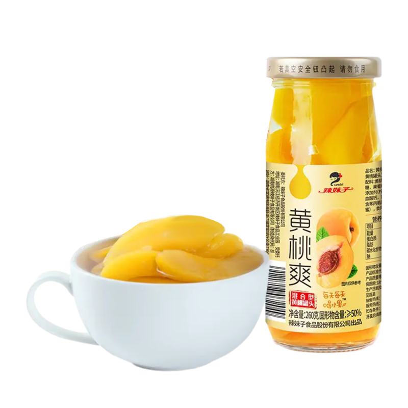 DJY打酱油辣妹子 黄桃爽 260g