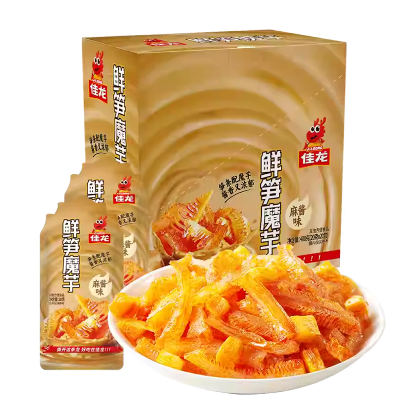 DJY打酱油佳龙 鲜笋魔芋麻酱味 20g*20