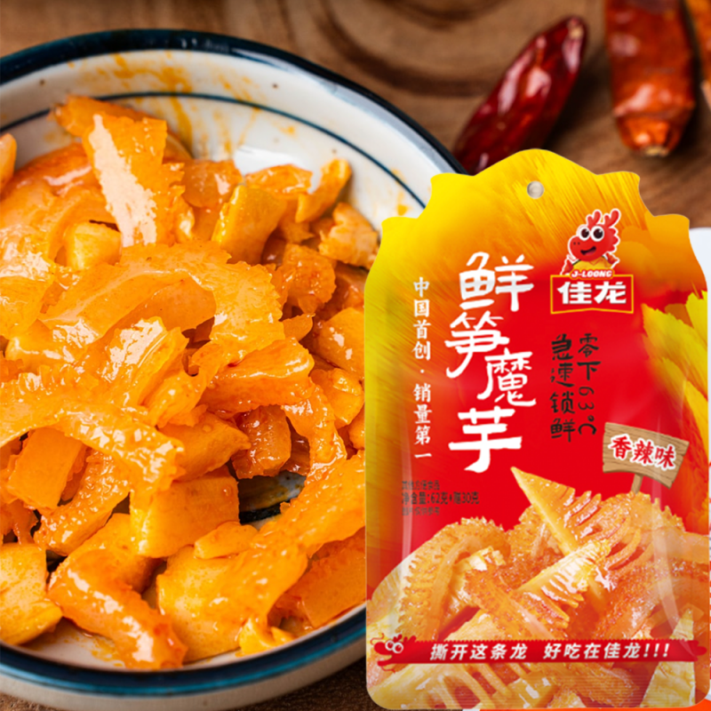 DJY打酱油佳龙 鲜笋魔芋香辣味 22g*20