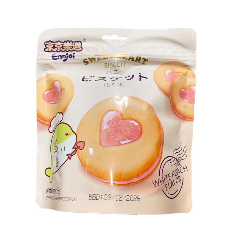 DJY打酱油京京乐道 流心饼干白桃味 88g
