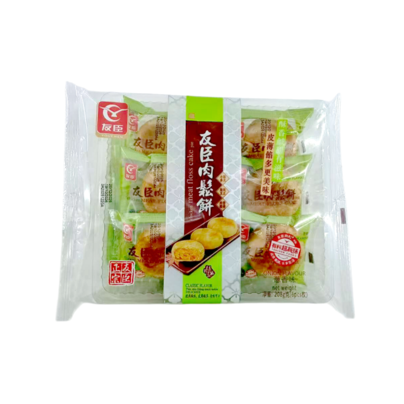 DJY打酱油友臣 肉松饼 香葱味6枚 208g