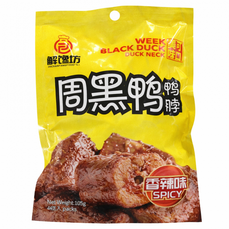 DJY打酱油解馋坊 周黑鸭鸭脖 香辣味 105g
