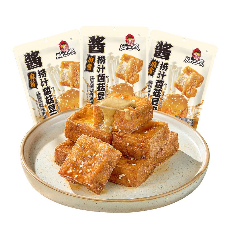 DJY打酱油好巴食 捞汁菌菇豆腐海鲜菇 甜辣麻酱味 200g