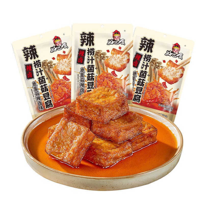 DJY打酱油好巴食 捞汁菌菇豆腐鹿茸菇 辣卤味 200g