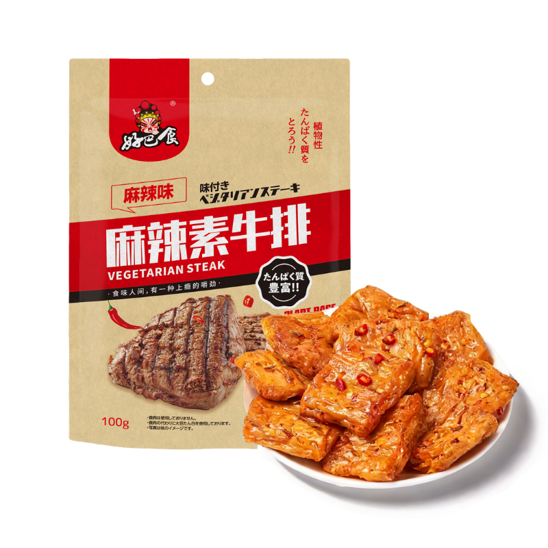 DJY打酱油好巴食 素牛肉日文版 麻辣味 100g