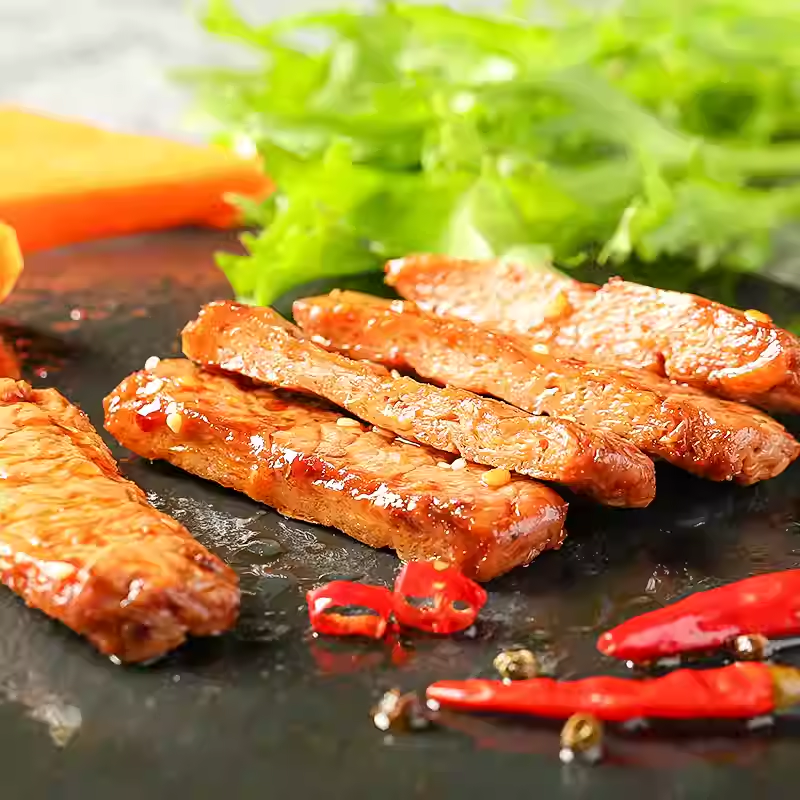 DJY打酱油好巴食 素牛肉日文版 麻辣味 100g