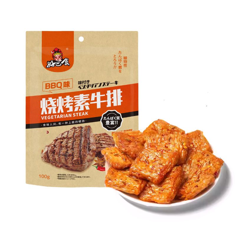 DJY打酱油好巴食 素牛肉 日文版 烧烤味 100g