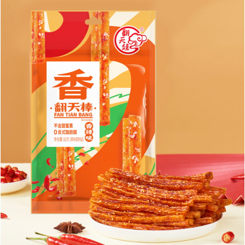 DJY打酱油翻天娃 翻天棒(香辣味) 82g