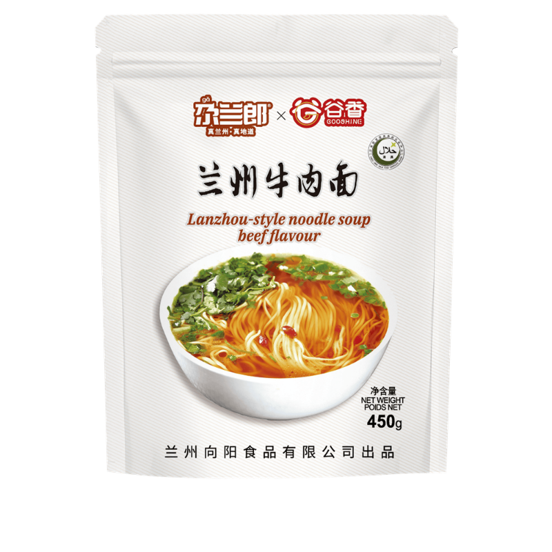 DJY打酱油尕兰郎x谷香 牛肉面 双人份 450g