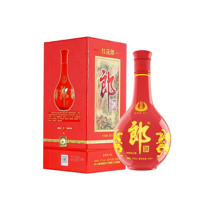 DJY打酱油红花郎 红十 500ml 53%vol