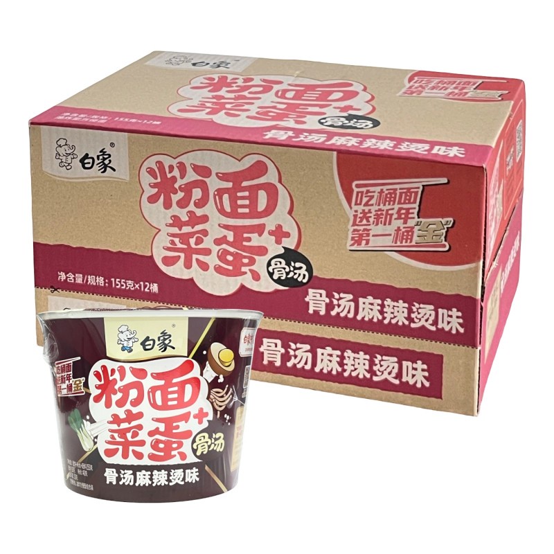 DJY打酱油白象 粉面菜蛋骨汤麻辣烫味 155g